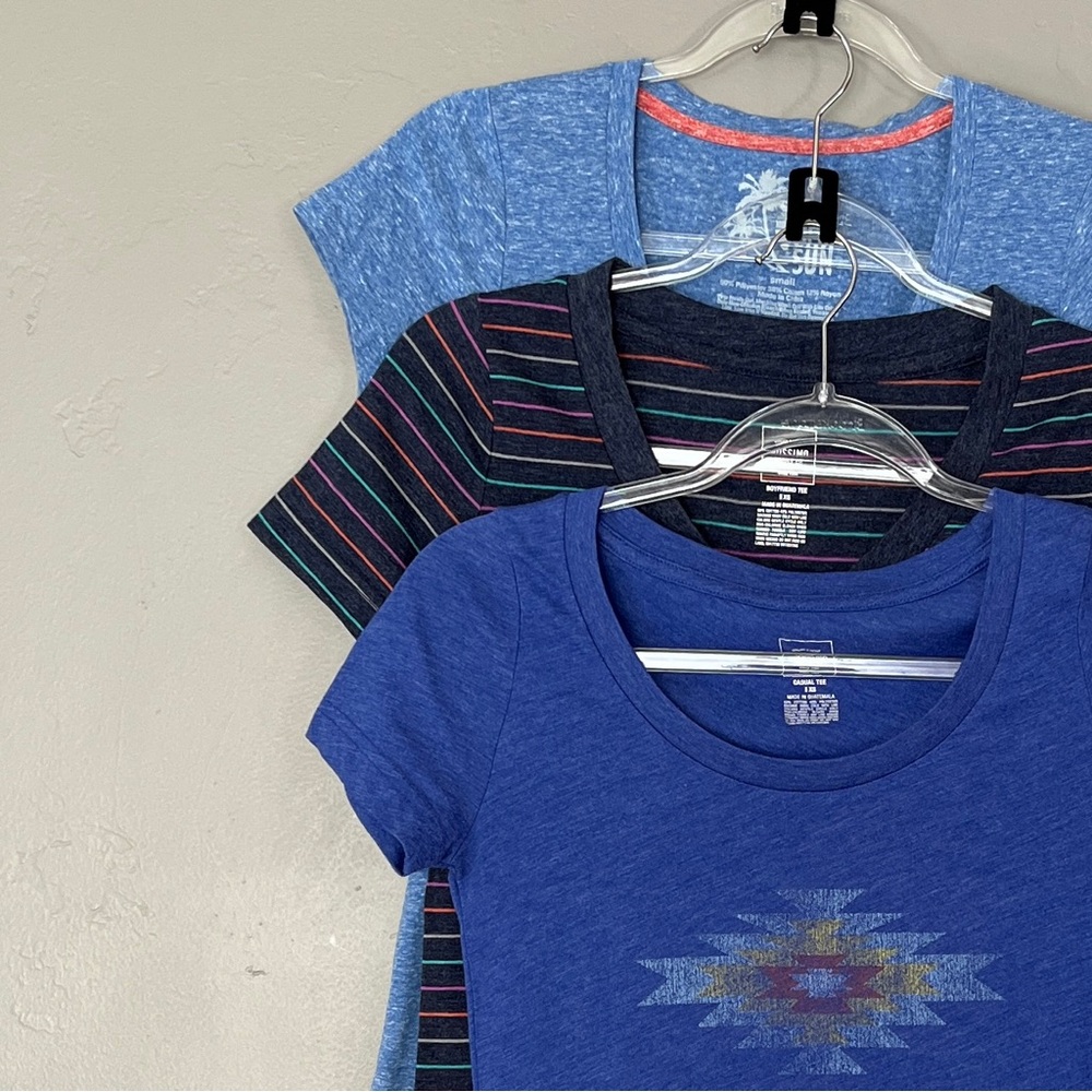 Mossimo Supply Co XS/S Short Sleeve Y2K Layering Casual Novelty Print Tee Bundle
